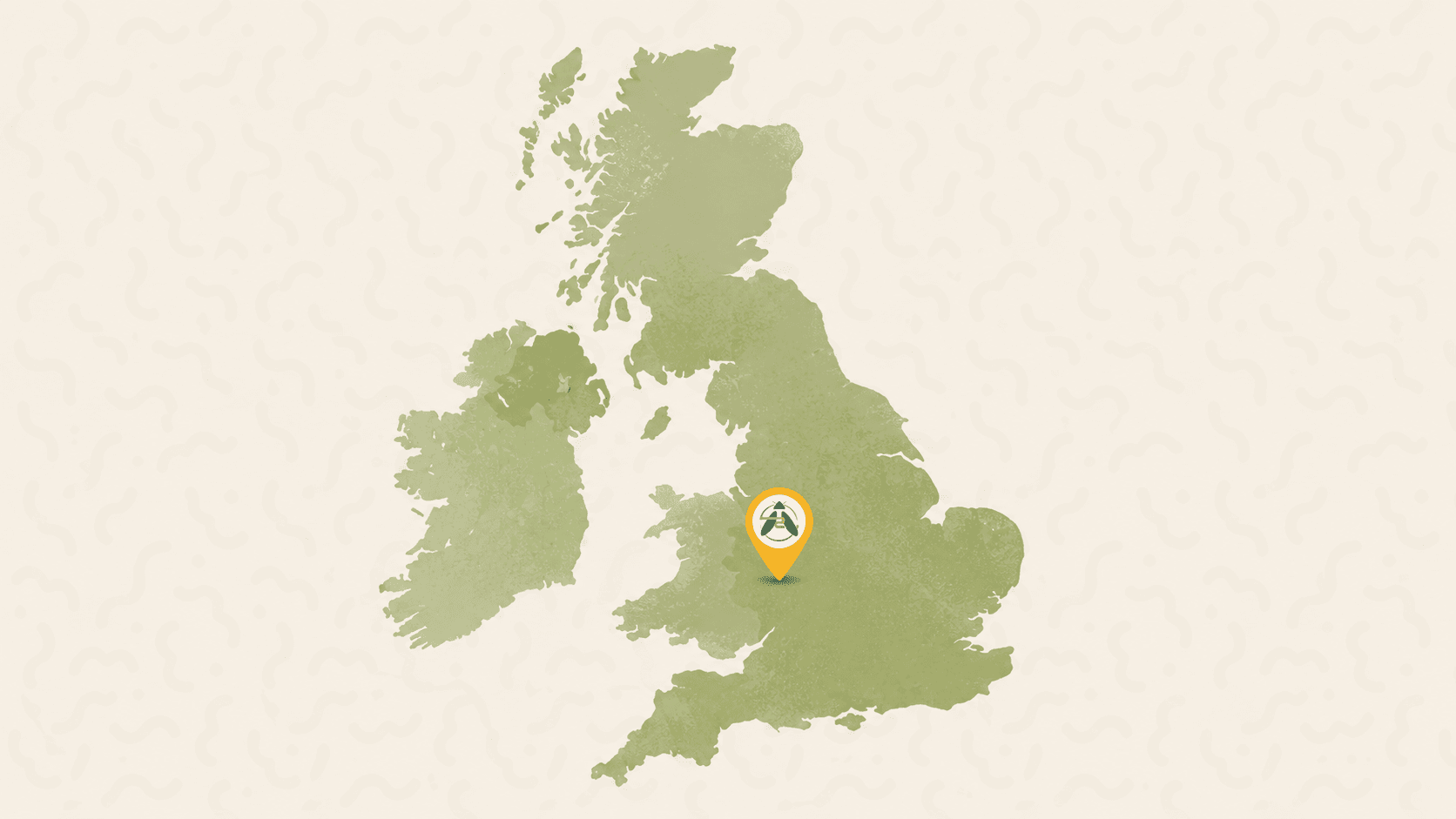 Map showing Live Calci Worms are produced in Shropshire by Fly2Feed